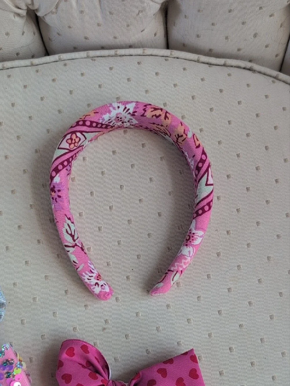 Sparkle Sequin Hair Bows for Girls - Pink Mix